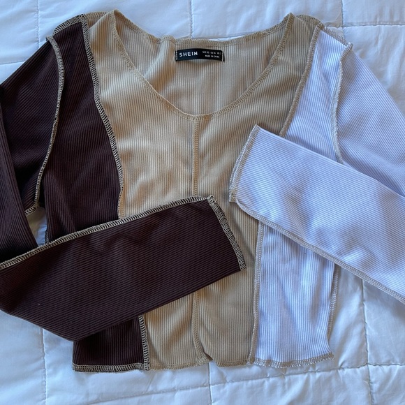 SHEIN Color Block Long Sleeve - Picture 2 of 4